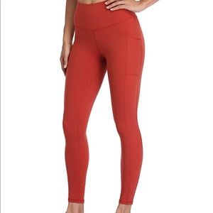 Colorfulkoala orange pocket leggings